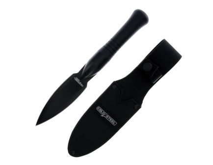 Cold Steel Spirit Spear Head Fixed Blade Knife Spear Point Black - Durable Construction, Ideal for Bushcraft and Survival - CS-TH-FS01NZ