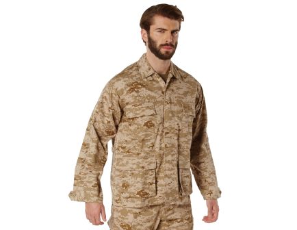 Rothco Digital Camo Bdu Shirt - Desert Digital Camo, 2X-Large