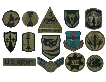 Rothco Subdued Military Assorted Military Patches - Pieces Per Pack 100 Pieces