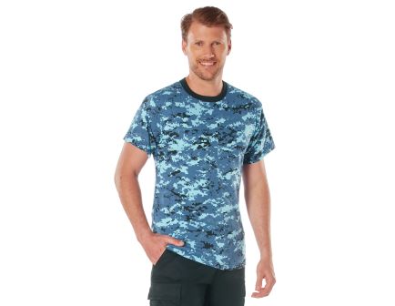 Rothco Digital Camo T-Shirt - Sky Blue Digital Camo, Small