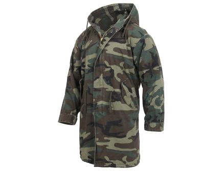 Rothco Vintage Camo M-51 Fishtail Parka - Woodland Camo, X-Small