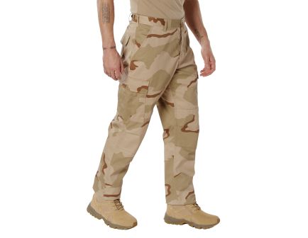 Rothco Camo Tactical Bdu Pants - Tri-Color Desert Camo, X-Small