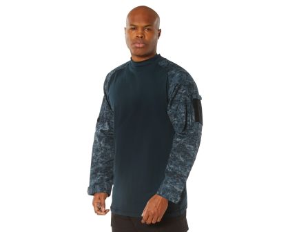 Rothco Nyco Fr Fire Retardant Combat Shirt - Midnight Digital Camo, 2X-Large