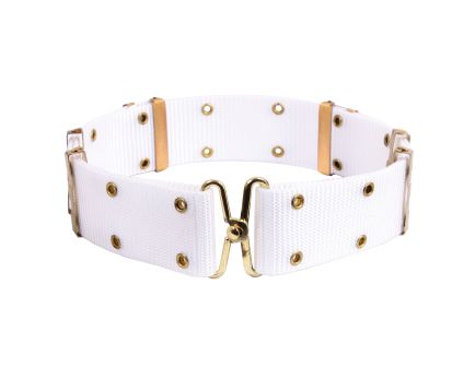 Rothco Gi Style Pistol Belt With Metal Buckles - White