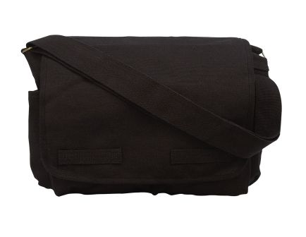 Rothco Classic Canvas Messenger Bag - Black