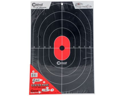Caldwell 12" x 18" Silhouette Flake Off Center Mass Target, 8/pack - 412803
