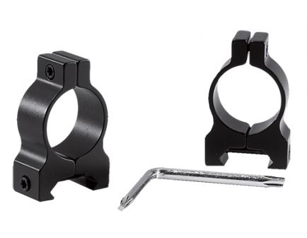 Browning AB3/A-Bolt 30mm Standard Aircraft Grade Alloy Lightweight High Strength 2-Piece Weaver Style Scope Ring, Matte Black - 12564