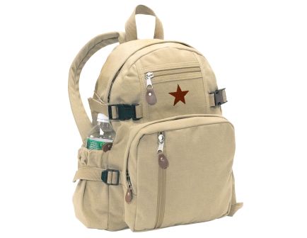 Rothco Vintage Canvas Compact Backpack - Khaki