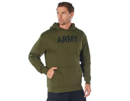 Rothco Army Pt Pullover Hooded Sweatshirt - Olive Drab, 2X-Large