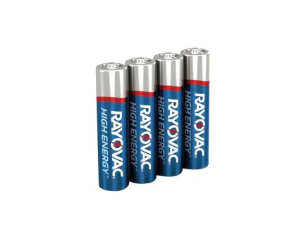 Rayovac High Energy AAA Alkaline Battery - 1.5 V/2700 mAh, Trusted Performance - 824-6F