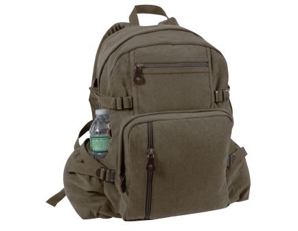 Rothco Jumbo Vintage Canvas Backpack - Olive Drab