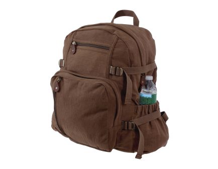 Rothco Jumbo Vintage Canvas Backpack - Earth Brown