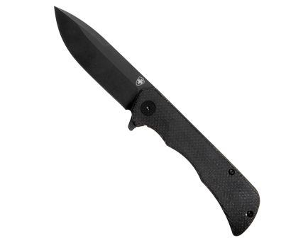 Templar Knife Paladin Linerlock Folding Knife Drop Point Black - Secure Linerlock, Ideal for EDC and Tactical Use - PFMBK321