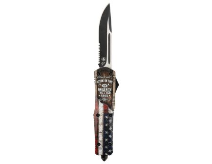 Templar Knife North of Richmond Folding/OTF Knife Dagger Blue/Red/White Part Serrated Edge - for Versatility - LNOR631