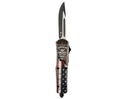 Templar Knife North of Richmond Folding/OTF Knife Drop Point Blue/Red/White 2.69" - Patriotic Design - SNOR331