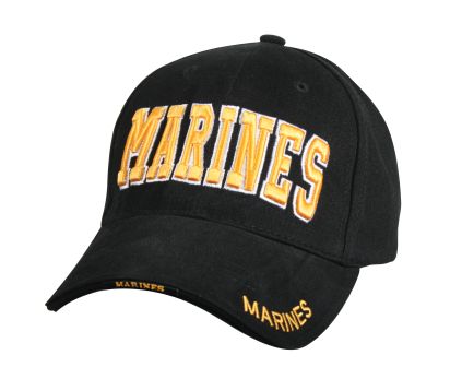 Rothco Deluxe Marines Low Profile Insignia Cap - Black