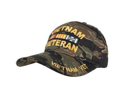 Rothco Deluxe Low Profile Vietnam Veteran Insignia Cap - Tiger Stripe Camo
