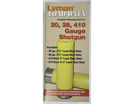 Lyman Load Data 20, 28, 410 ga 9780002