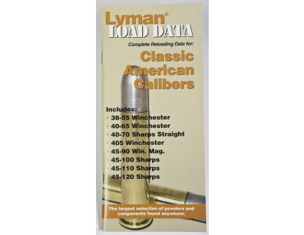 Lyman Load Data - Classic American Calibers 9780020