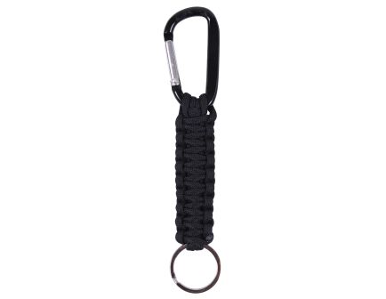 Rothco Paracord Keychain With Carabiner - Black