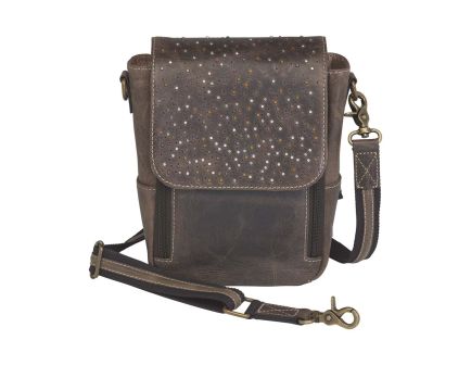 Gun Tote'n Mamas Crossbody Satchel, Distressed Brown