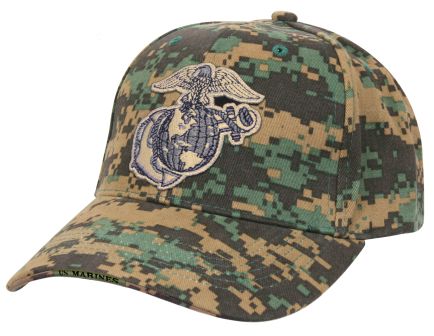 Rothco Deluxe Eagle, Globe Anchor Low Profile Cap - Woodland Digital Camo