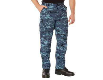 Rothco Digital Camo Tactical Bdu Pants - Sky Blue Digital Camo, Large