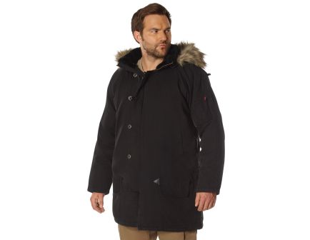 Rothco Vintage N-3B Parka - Black, 3X-Large