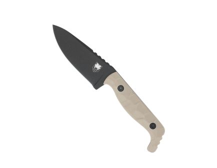 CobraTec Knives Kingpin EDC Fixed Knife Drop Point Tan - for Reliable Performance in Various Situations - CTKPTAN