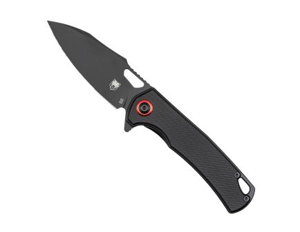 CobraTec Knives Wolverine Folding Knife Drop Point Black - Strong Locking Mechanism, Perfect for Tactical and EDC Use - CTWOLVERINEBLK