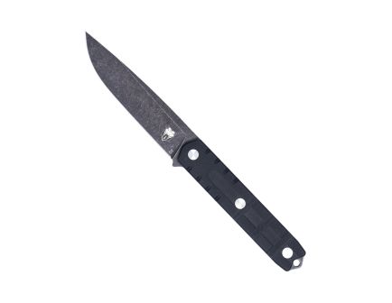 CobraTec Knives Outdoor Warrior Fixed Knife Drop Point Black - Perfect for Outdoor Adventures and Survival Situations - CTOWBLKDNS