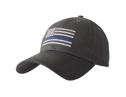 Rothco Thin Blue Line Flag Low Profile Cap - Grey