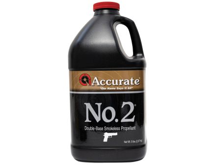 Accurate Powder No. 2 Smokeless Pistol Powder, 5 lb