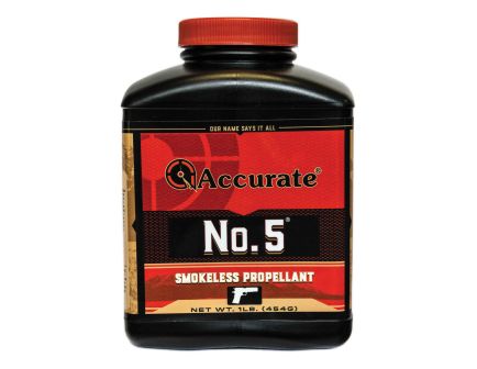 Accurate Powder No. 5 Smokeless Pistol Powder, 1 lb