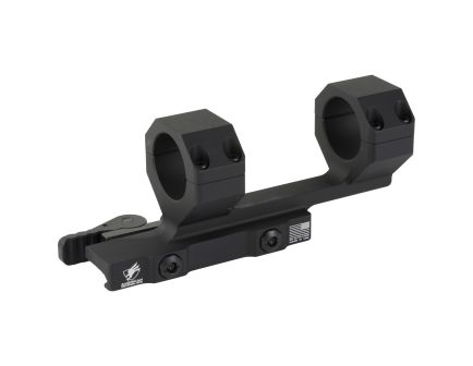 American Defense Delta Scope Mount, Quick Detach, Horizontal split rings, 2" Offset, Black
