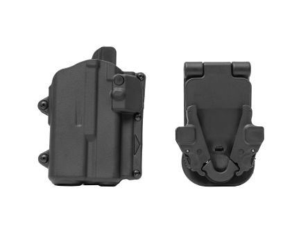 Alien Gear Rapid Force Slim Right Hand OWB Holster for Glock 19 w/ Light, Black - R2LB0057RBL1D