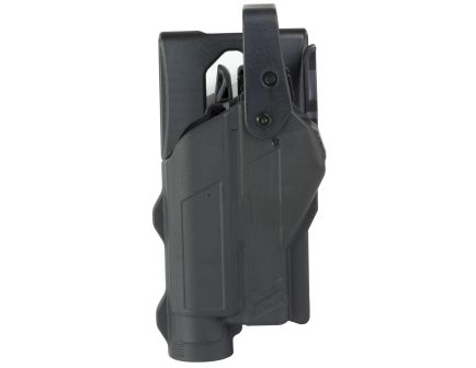Rapid Force Right Hand Duty Holster for Glock 19 w/ Light, Black - RFS0057RMB9D