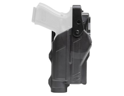 Rapid Force Right Hand Duty Holster for Glock 17 w/ Light, Black - RFS0601RBB12D