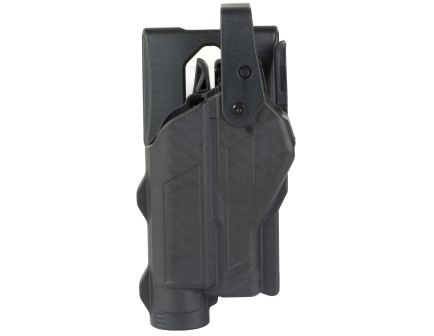 Rapid Force Right Hand Duty Holster for Glock 17 w/ Light, Black - RFS0601RBB9D
