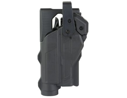 Rapid Force Right Hand Duty Holster for Glock 17 w/ Light, Black - RFS0601RMB11D
