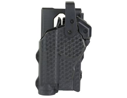 Rapid Force Right Hand Duty Holster for Sig P320 w/ Light, Black - RFS0691RBB11D