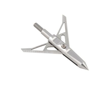 Stryke Vapor Rear Deploying 100 gr 2-Blade Vapor Rear Deploying Broadhead, Silver Pack of 3