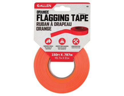 Allen 1800" L x 0.78" W Flagging Tape, Blaze Orange