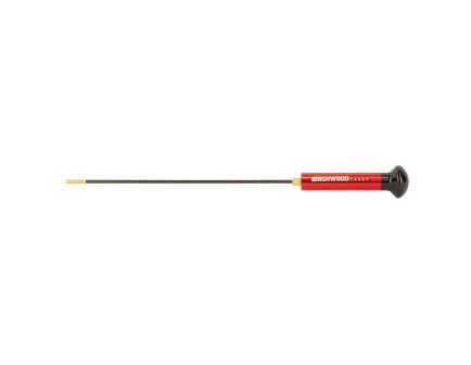 Birchwood Casey Premium Carbon .22 Cal 12" 1-Piece Cleaning Rod, Black/Red