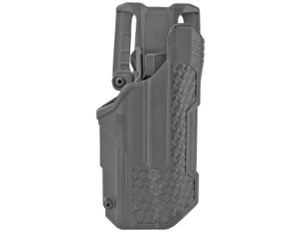 Blackhawk! T-Series Right Hand Duty Holster for Glock 17/19/22/31, Black - 44N200BWR