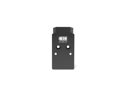 C&H Precision Optic Plate -CZ P-10 V4 TO RMR STL- CZ-RSH-ST