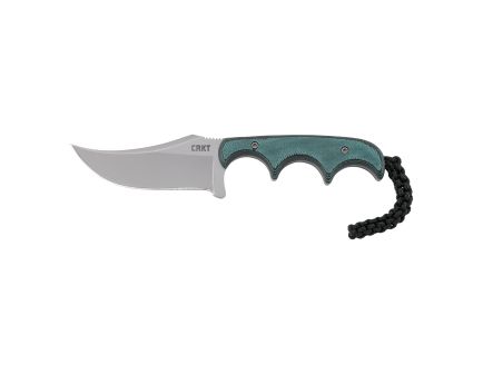CRKT Minimalist Persian 2.76" Clip Point Fixed Blade Knife, Silver - 2379