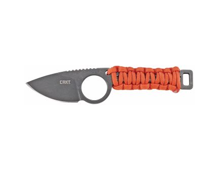 CRKT TAILBONE Black Plain Drop Point 2.13" 2415 Stonewashed 8Cr13MoV