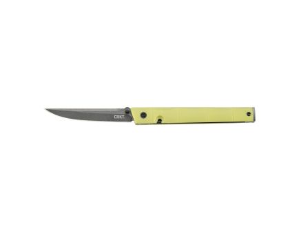 CRKT CEO BAMBOO Straight Blade 3.35" Knife - 7096YGK