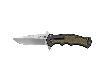 Cold Steel Crawford Model 1, Folding Knife, 4034SS Steel, Plain Edge, 3.5" Blade